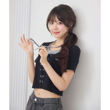 ★CRANK★LACE HEART PRINTING TOP_WHITE★正規品/韓国直送料込 HYKE＞新作入荷 8.23 | st company online store 入荷案内ブログ