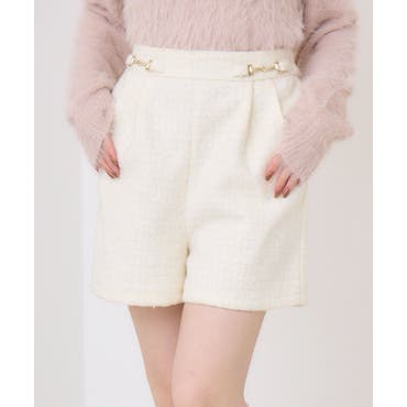 ハイウエストショートパンツ ファー付き Jasmine[品番