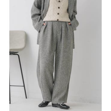 ネップツイードカーブパンツ[品番：ACTW0004293]｜A.NATALY