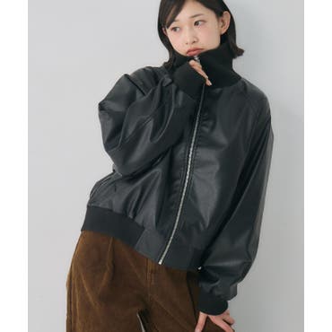 フェイクレザーショートダウン[品番：MKSW0068413]｜EMODA（エモダ
