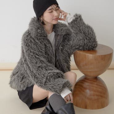 Loungedress】フェイクファーCT[品番：PALW0004083]｜PAL GROUP OUTLET