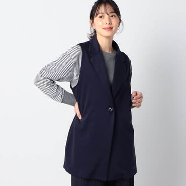 【WALDO】ジョーゼット切り替えジレ NICOLE CLUB｜【WALDO】ジョーゼット切り替えジレ | Rakuten