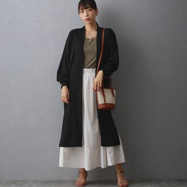 新品未使用【カヤ】花鳥風月UV長羽織 ベージュ カヤ】花鳥風月UV長羽織[品番：ACNW0020037]｜アミナ
