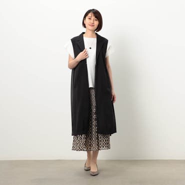 レースロングベスト[品番：LAVW0016473]｜Leilian PLUS HOUSE