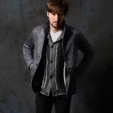 お兄系 メンズジャケット【BERNINGS SHO(バーニングスショウ)ファー付