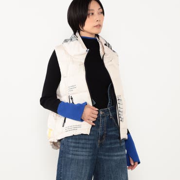 スカラー柄展開フランネル×タフタブルゾン[品番：SRSW0000309]｜ScoLar