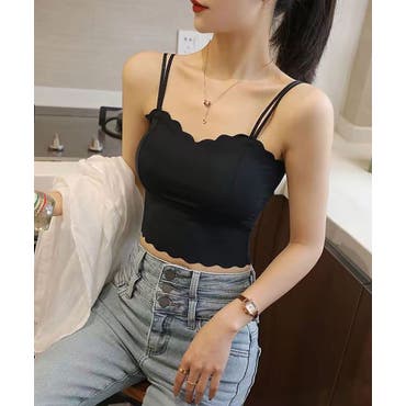 大人 可愛い 服  レースアップデザインチョーカーベアTOPS[品番：MKSW0049724 店舗用品