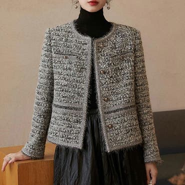 ラメツイードジャケット[品番：LAVW0014323]｜LANVIN COLLECTION