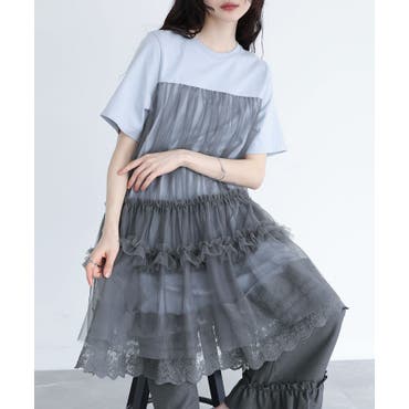 Aラインワンピースドレス フレアー ジップアップ[品番 Aラインワンピースドレス フレアー ジップアップ[品番