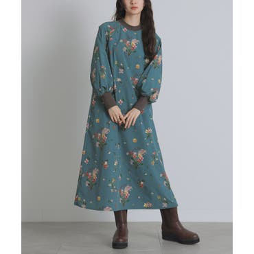 ブルームフラワー柄ワンピース[品番：IGAW0006165]｜axes femme