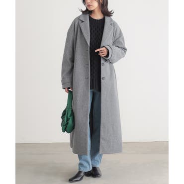 ゆうゆさん専用   【新品】ビアズリー ロングニットコート チャコールグレー RESTOCK】ファーニットコート | BEARDSLEY(ビアズリー)の