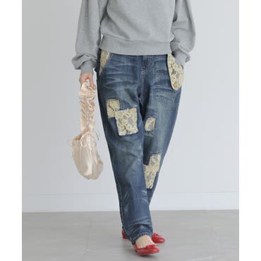 ✨美品✨gyda サイドオープンニーハイスキニーデニムパンツ GYDA（ジェイダ）の「サイドオープンニーハイスキニーデニム