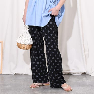 ドットジャカードパンツ[品番：LAVW0004215]｜LANVIN en Bleu