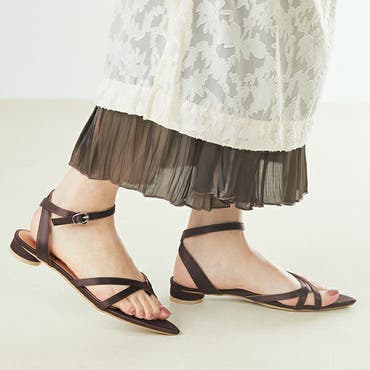 ビジューストラップサンダル[品番：IGAW0003627]｜axes femme