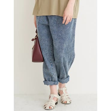 n'OrLABELドット柄サルエルデニムパンツ[品番：MITW0014290
