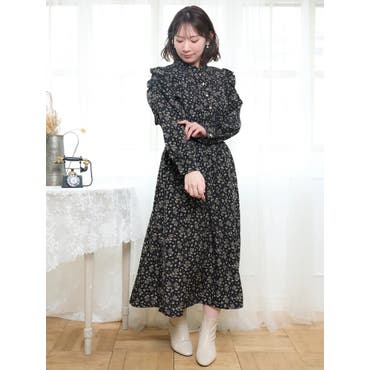 ガニー ワンピース ブラック レディース GANNI F9200 302[品番