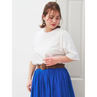 新品 La boutique BonBon シャンブレーツイルパワショルブラウス La boutique BonBon - 新品 La boutique BonBon シャンブレーツイル