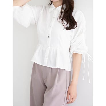 GANNI ガニー 38size　襟付きブラウス ガニー シャツ ブラウス ブルー レディース GANNI F8638 694