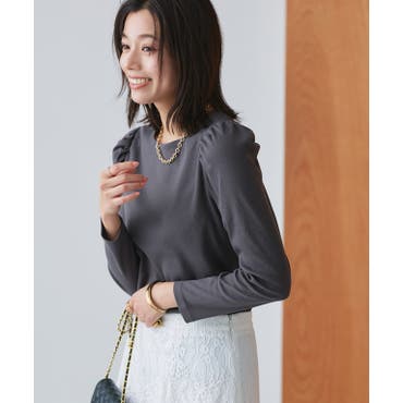 ドット柄シアーブラウス[品番：LAVW0008687]｜Leilian PLUS