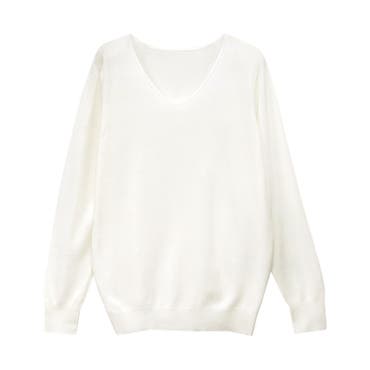ルーズシルエットvネックニット ニット Vネック ルーズシルエット 品番 Prtw Pierrot ピエロ のレディースファッション通販 Shoplist ショップリスト