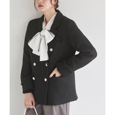 ダブルブレストジャケット[品番：LAVW0011573]｜LANVIN COLLECTION
