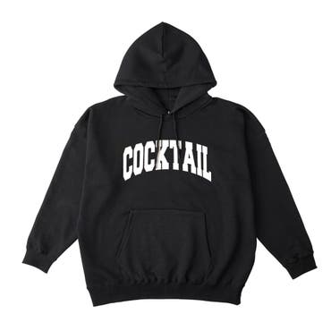 HOOK】アシンメトリー切り替えポロシャツ風スウェット ユニセックス