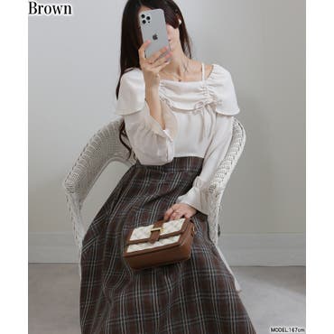 チェックワンピース×ボレロセット[品番：TRNW0000006]｜FUN（ファン