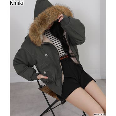 モッズコート ファー アウター[品番：KH000001698]｜VIVID LADY