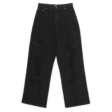 GANNI パンツ J1642 ガニー GANNI パンツ デニム ブラック レディース GANNI J1642