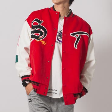 AIMYONS スタジャン ホワイト ACミラン × Off-White™のヴァーシティジャケットが限定発売中