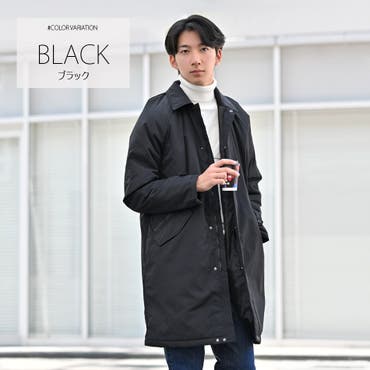 定番◇ナイロン中綿ロングコーチジャケット◇[品番：JG000010748