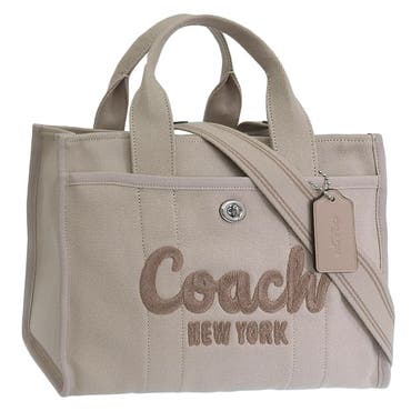 COACH ブラック トートバッグ　CP158 コーチ ハンドバッグ レディース カーゴ トート ブラック COACH
