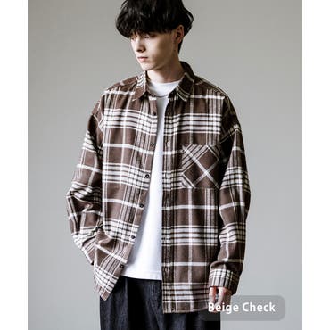 ◇フード付ネルロングシャツ◇長袖シャツ シャツ メンズ[品番