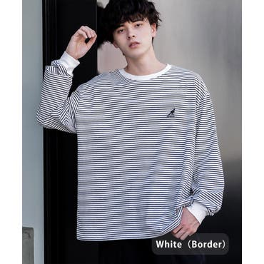 ボーダー柄 ポロシャツ 長袖[品番：TLKM0001700]｜T-LINK（ティー