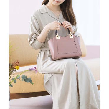 エンブレム型押しサッチェル[品番：IGAW0006160]｜axes femme