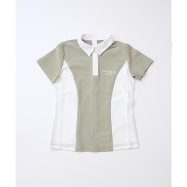 507216Samantha GOLF　リボンタイストレッチポロシャツ リボンタイストレッチポロシャツ[品番：STJW0013233]｜Samantha