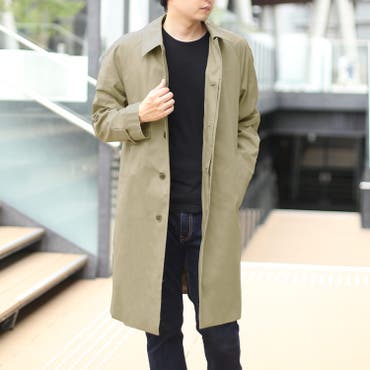 リボン付きサファリロング丈トレンチコート レディース アウター