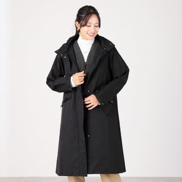 ファー襟付ケープロングコート[品番：IGAW0004046]｜axes femme