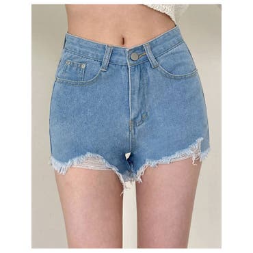 ダメージデニム　ミニショートパンツ　Mサイズ 楽天市場】【最大50%OFFクーポンで,1745円】デニムショート