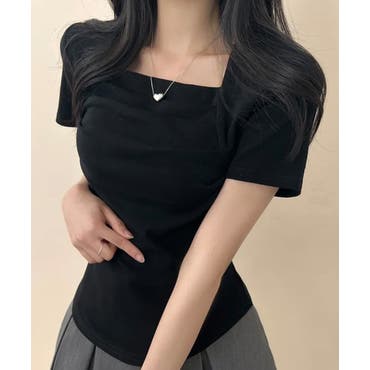 期間限定お買い得商品 |  通販 アシンメトリーショート丈トップス トップス Tシャツ[品番 トップス