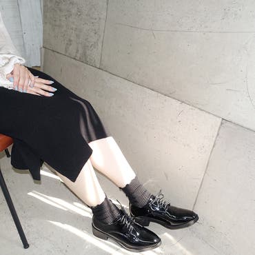 ★美品★ ROJITA ハートチャームパールチェーン3WAY厚底シューズ ★ ハートチャームパールチェーン3WAYシューズ[品番：RJTW0001647