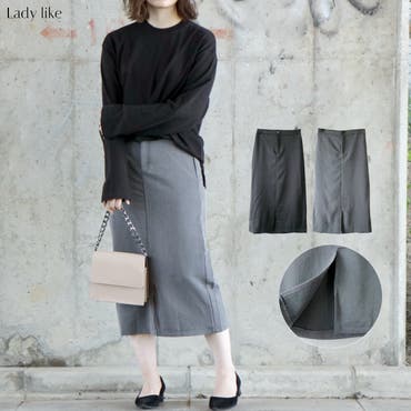 フロントスリットナロースカート タイト スカート スリット デート ゴム 品番 Shnw Lady Like レディライク のレディースファッション通販 Shoplist ショップリスト