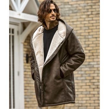 チェスターコート メンズ フェイクムートン[品番：OE000003771]｜Rocky