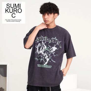 ラインストーン スカル デザインTシャツ[品番：TLKM0001792]｜T-LINK