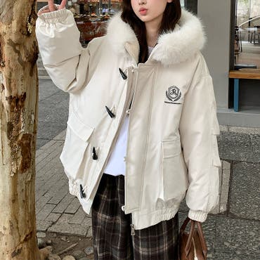 ナイスクラップ ベルト付きミドルフェイクダウンジャケット one after another NICE CLAUP ダウンコート ダウンジャケット