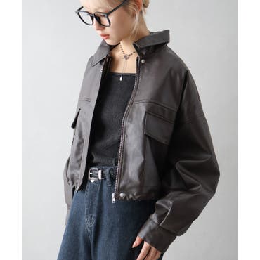 ライダースジャケット【韓国ファッション】[品番：ZJ000026412