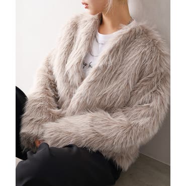 Loungedress】フェイクファーCT[品番：PALW0004083]｜PAL GROUP OUTLET