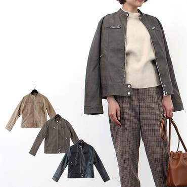 ライダースジャケット シングル Puレザー 品番 Xv Styleblock スタイルブロック のレディース ファッション通販 Shoplist ショップリスト