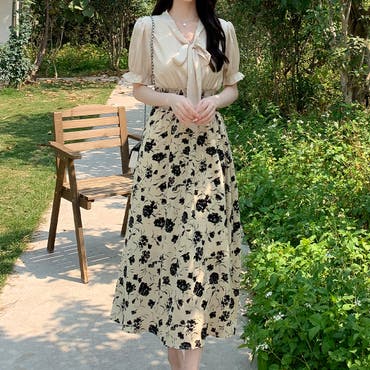 No.858 FILA 秋色beigeのゆったりꫛꫀꪝ✧‧˚ワンピ☆XL☆新品☆ an another angelus】ビッグカラー前あき総レースワンピース