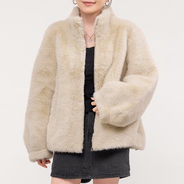 フェイクファーコート[品番：LAVW0018865]｜LANVIN en Bleu（ランバン